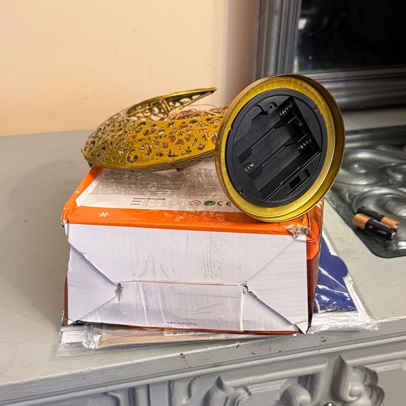 Ramadan Eid Decorations Set Crescent Moon Lamp with Star LED Lights Cards Banner - Picture 12 of 12